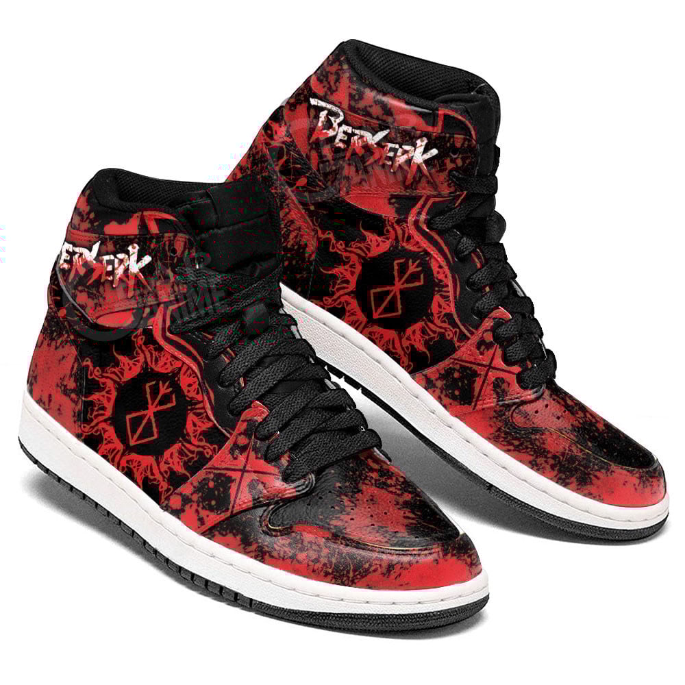 Guts Brand Of Sacrifice JD1s Sneakers Berserk Anime Shoes, Air Jordan Hightop