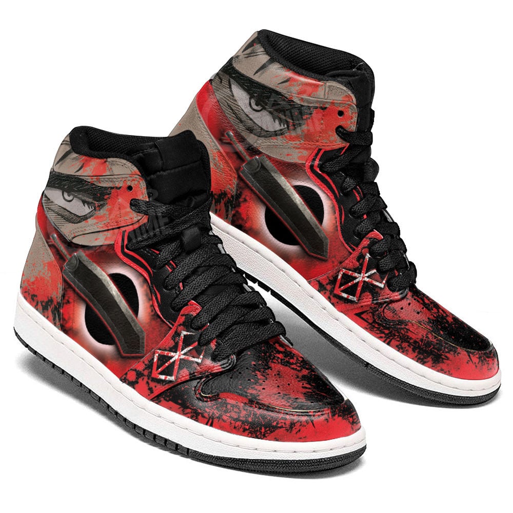 Guts JD1s Sneakers Berserk Anime Shoes Perfect Gift Idea For Fans, Air Jordan Hightop