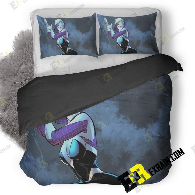 Gwen In Spider Man Into The Spider Verse Sk 3D Customized Duvet Cover Bedding Set