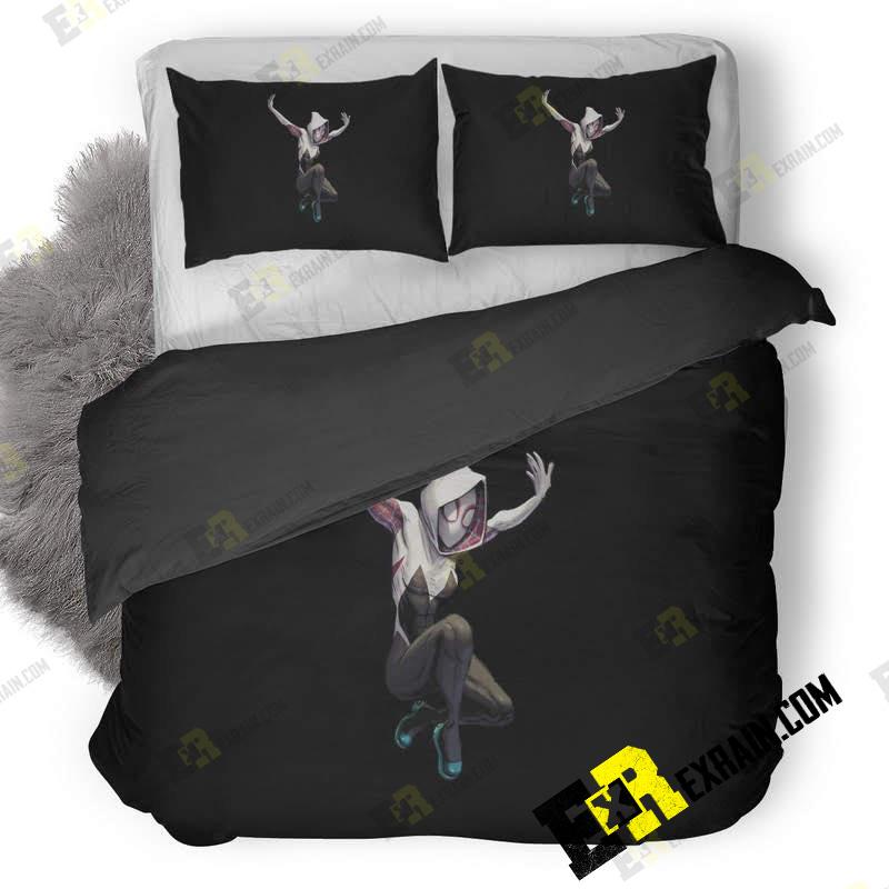 Gwen Stacy In Spider Man Into The Spider Verse Artwork Ob 3D Customized Duvet Cover Bedding Set