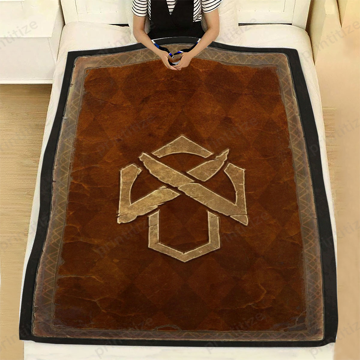 Gwent Card Back Fleece Blanket
