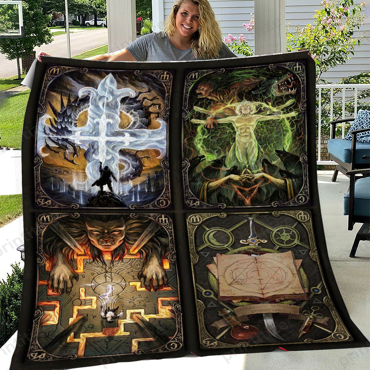 Gwent Card Set Fleece Blanket