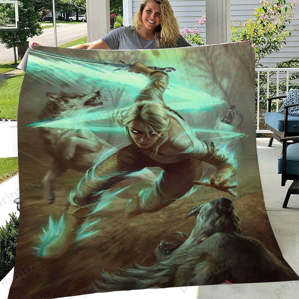 Gwent Ciri Blink Fleece Blanket