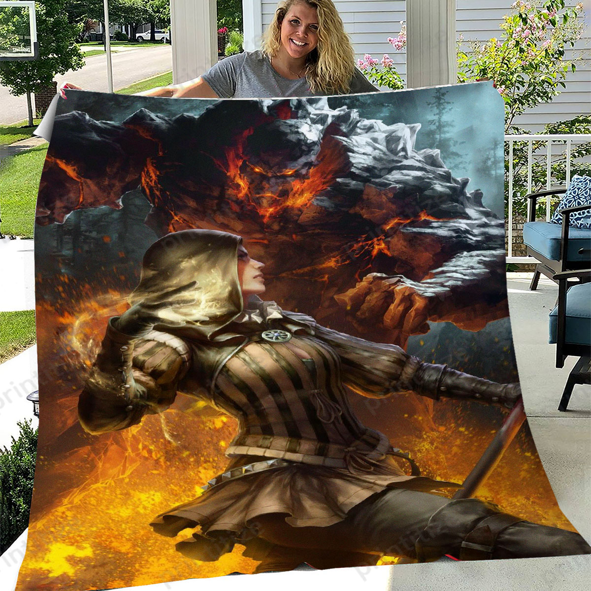Gwent Cynthia Fleece Blanket