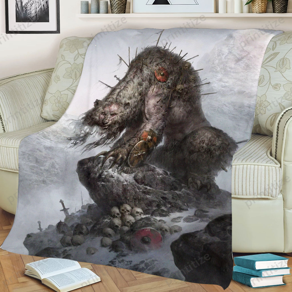 Gwent Dire Bear Fleece Blanket