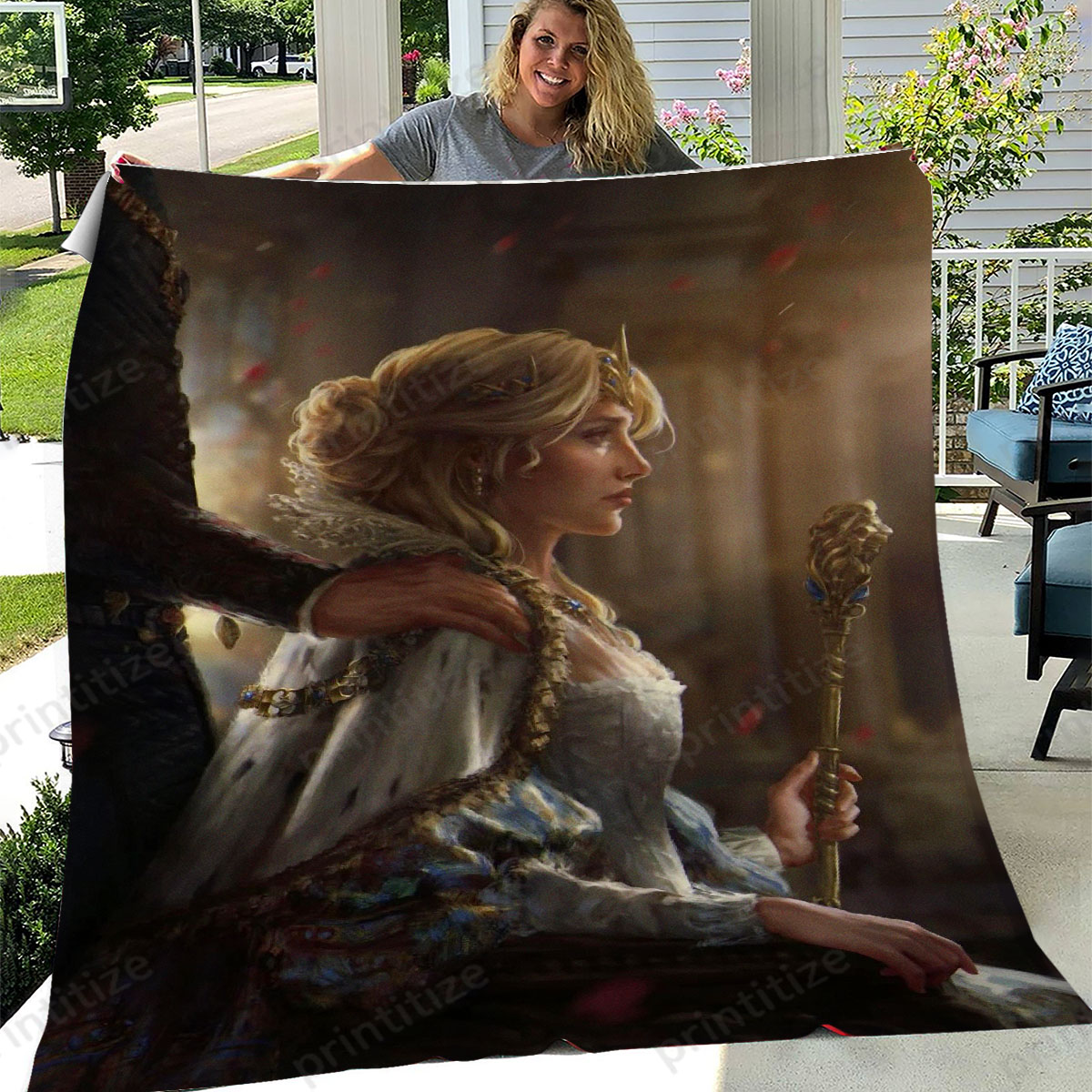 Gwent Fake Ciri Fleece Blanket