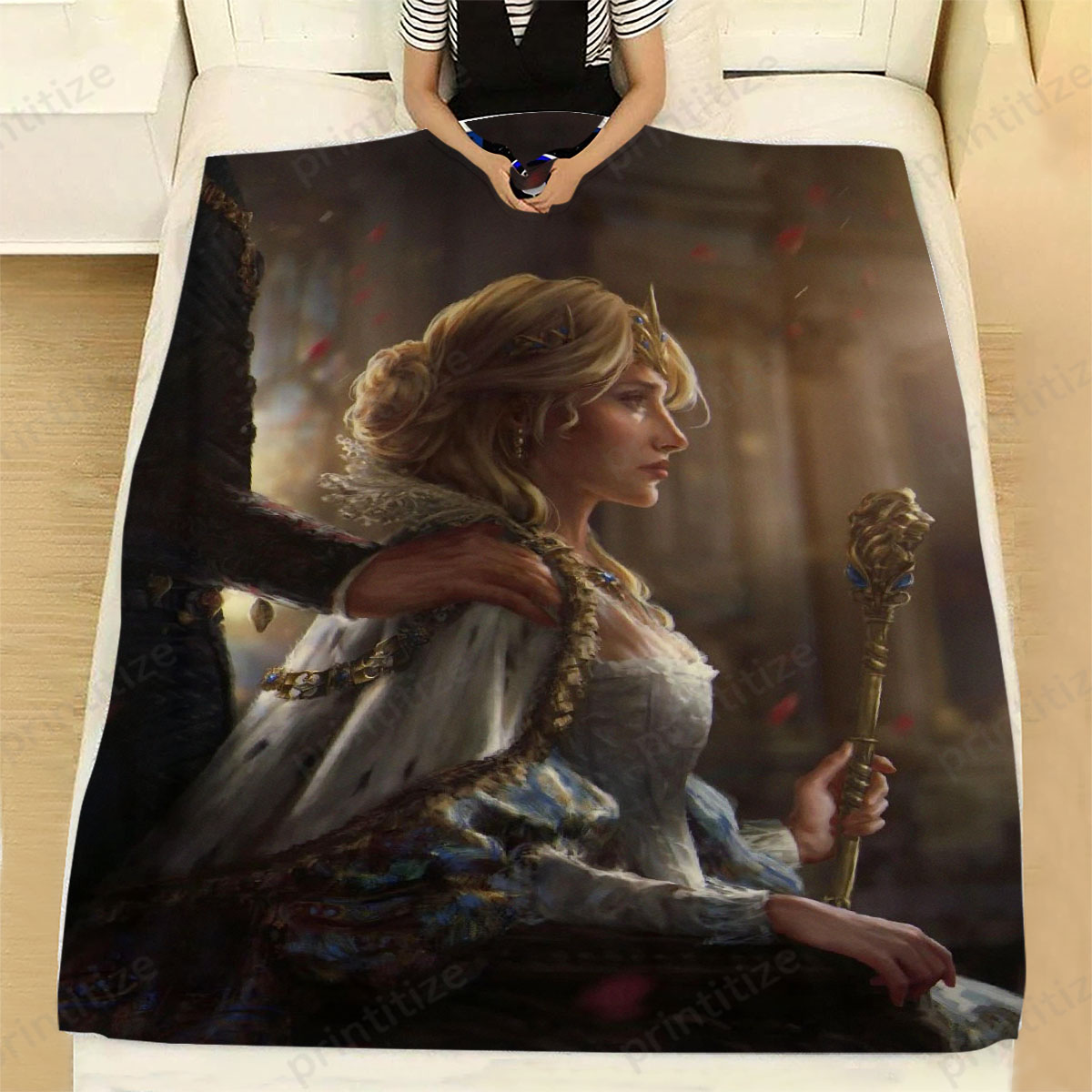 Gwent Fake Ciri Fleece Blanket