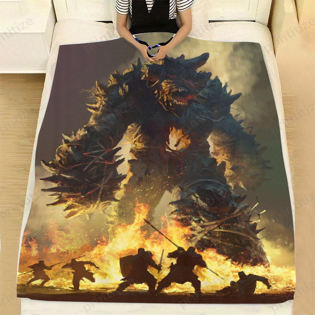 Gwent Fire Elem Fleece Blanket