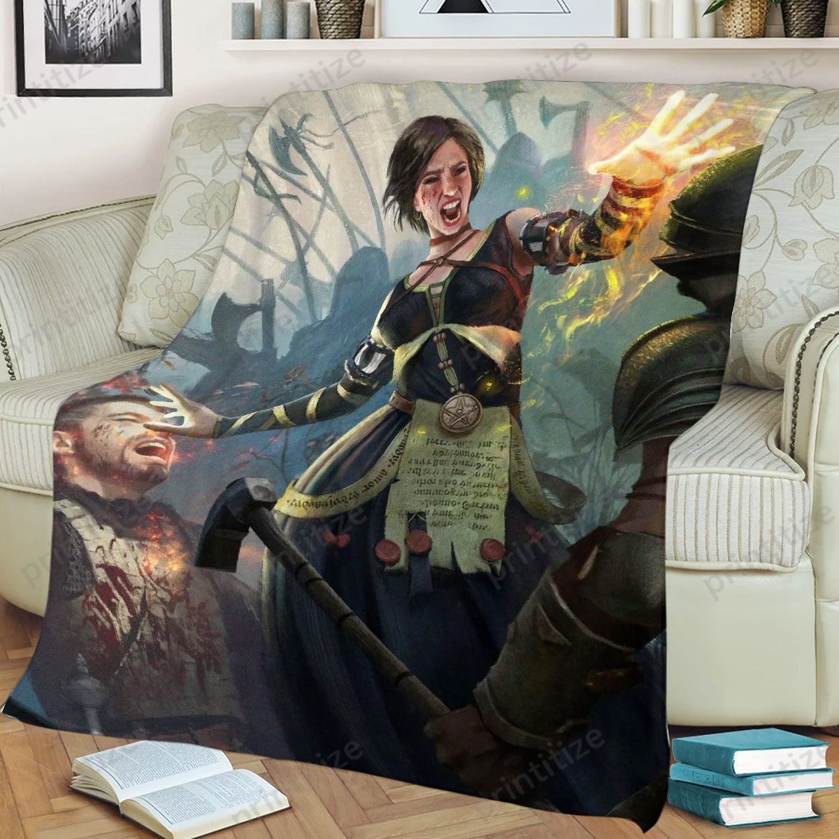 Gwent Fringilla Vigo Fleece Blanket