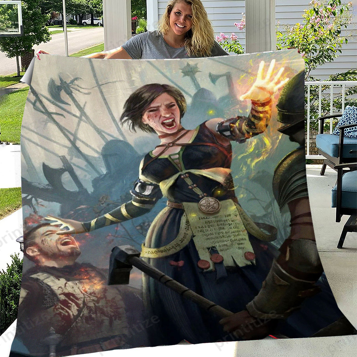 Gwent Fringilla Vigo Fleece Blanket