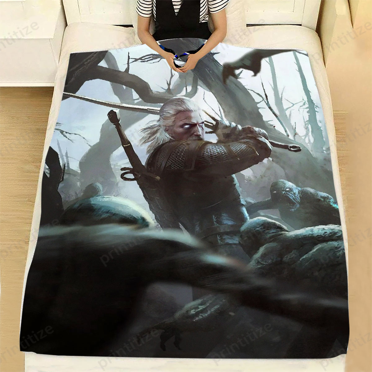 Gwent Geralt Swordmaster Fleece Blanket