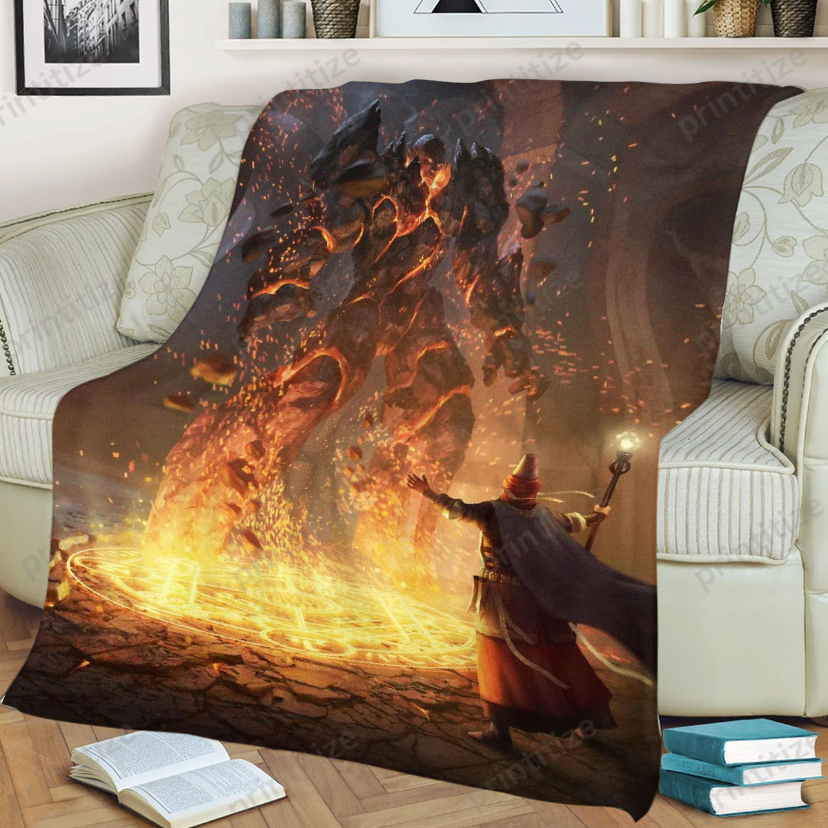 Gwent Golem Fleece Blanket