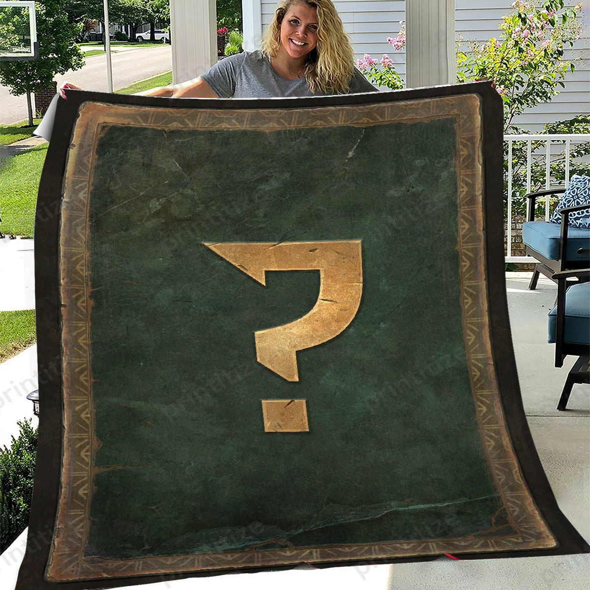 Gwent Question Mark Fleece Blanket