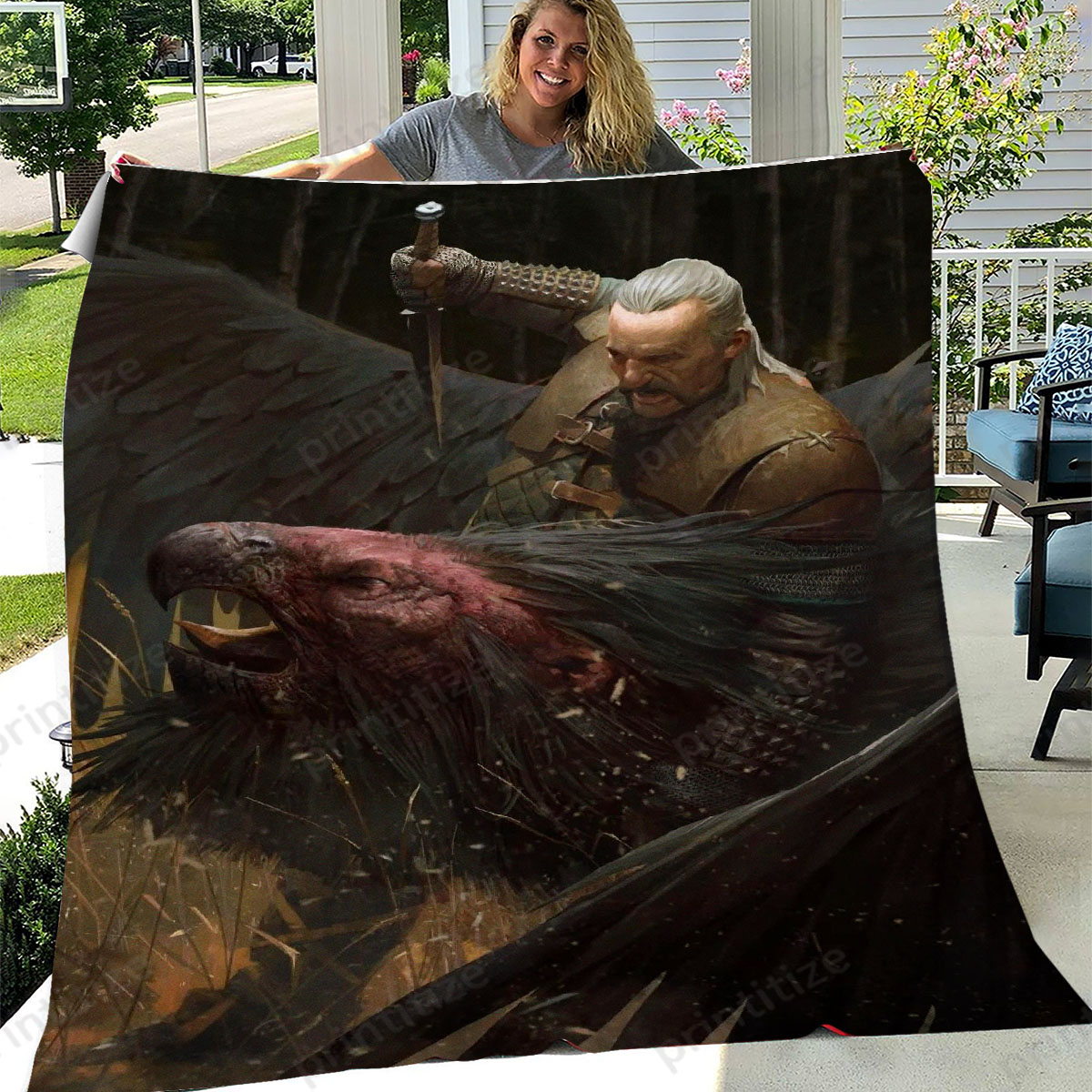 Gwent Vesemir Fleece Blanket
