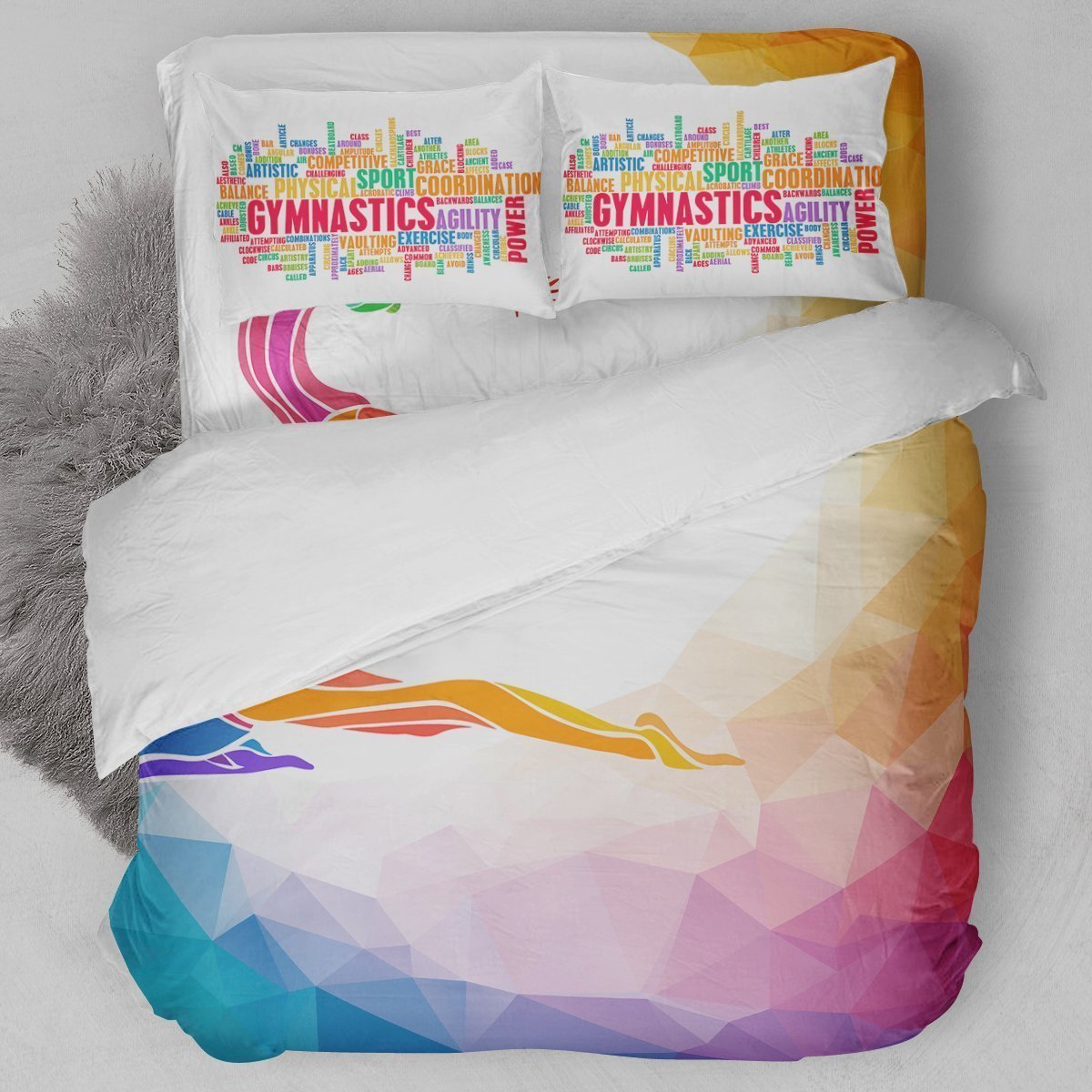 Gymnastics Abstract B Duvet Cover Bedding Set