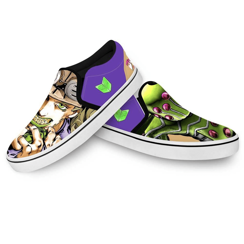 Gyro Zeppeli Slip-On Shoes Canvas Custom Anime JoJo’s Bizarre Adventure Shoes