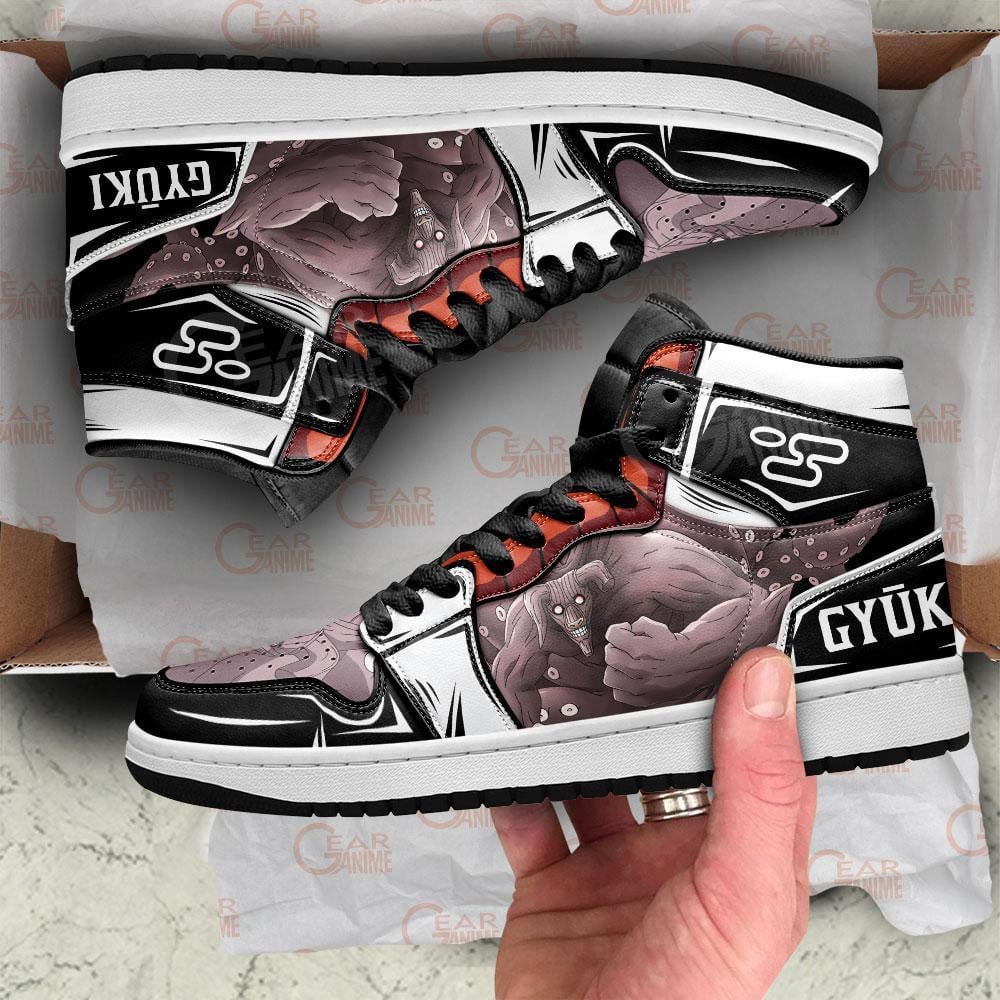 Gyuki Eight-Tails Beast JD1s Sneakers Anime Shoes, Air Jordan Hightop