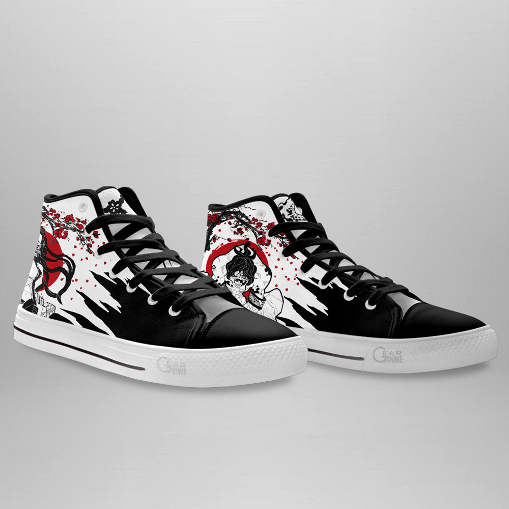 Gyutaro and Daki High Top Shoes Custom Demon Slayer Anime Sneakers Japan Style
