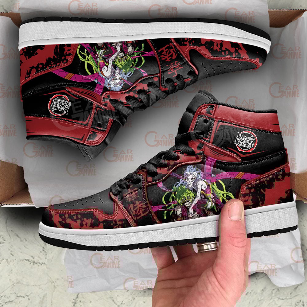 Gyutaro and Daki JD1s Sneakers Demon Slayer Anime Shoes, Air Jordan Hightop