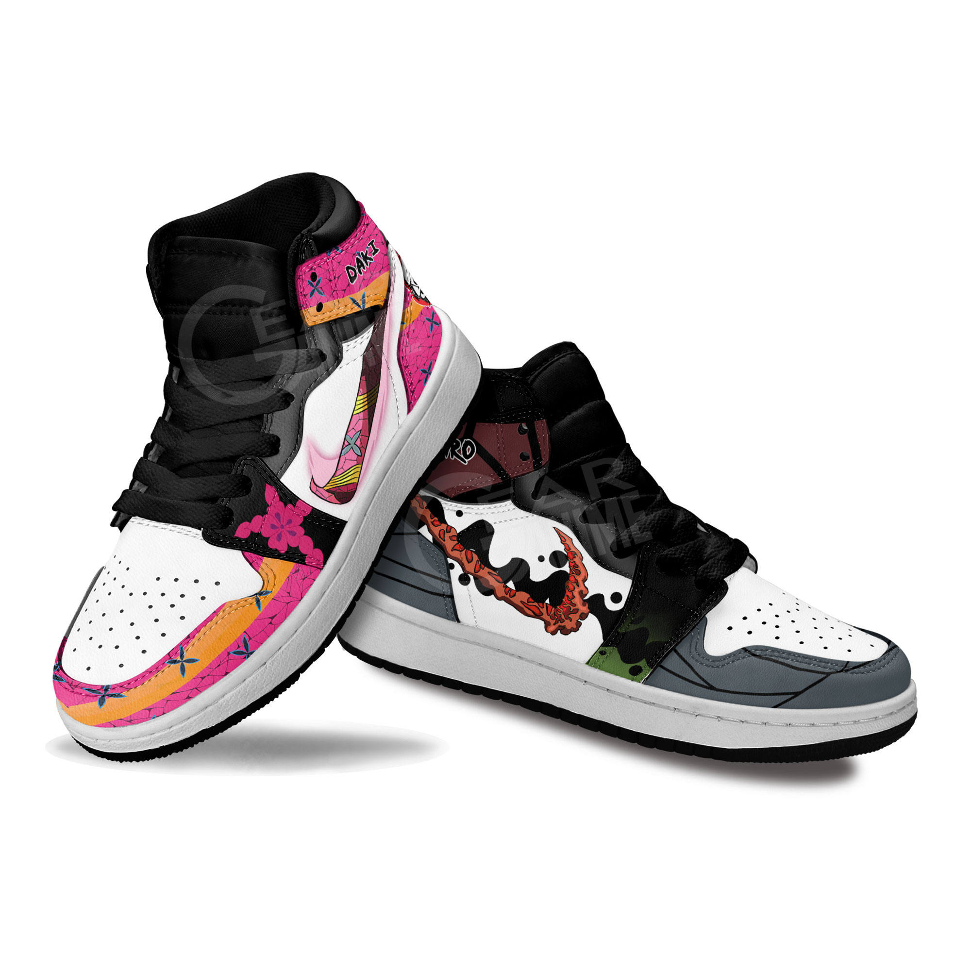 Gyutaro and Daki Skills Kids Sneakers Demon Slayer Anime Shoes For Kids