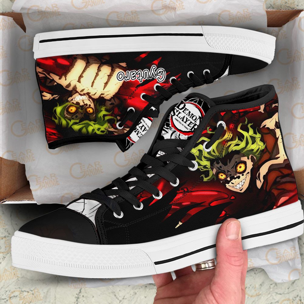 Gyutaro High Top Shoes Custom Demon Slayer Anime Sneakers