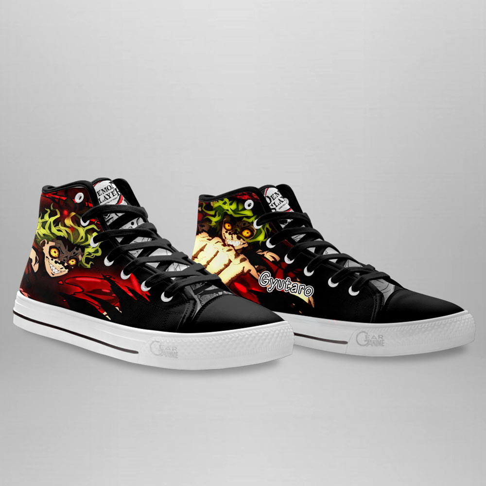 Gyutaro High Top Shoes Custom Demon Slayer Anime Sneakers