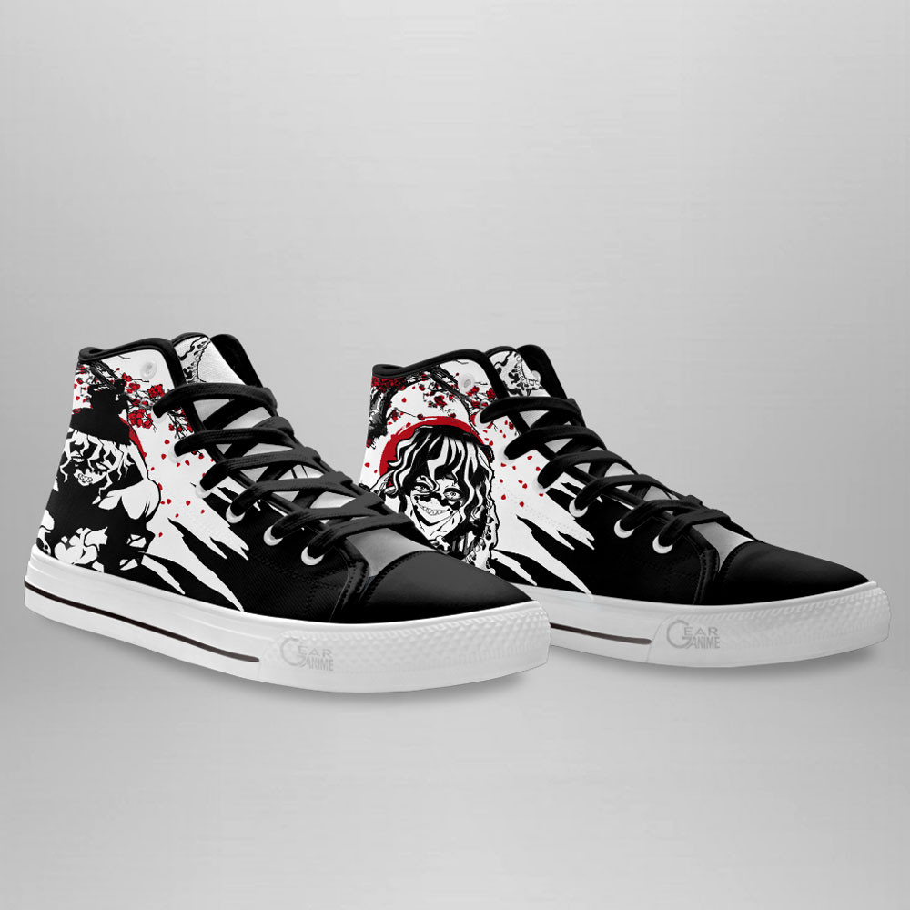 Gyutaro High Top Shoes Custom Japan Style Demon Slayer Anime Sneakers