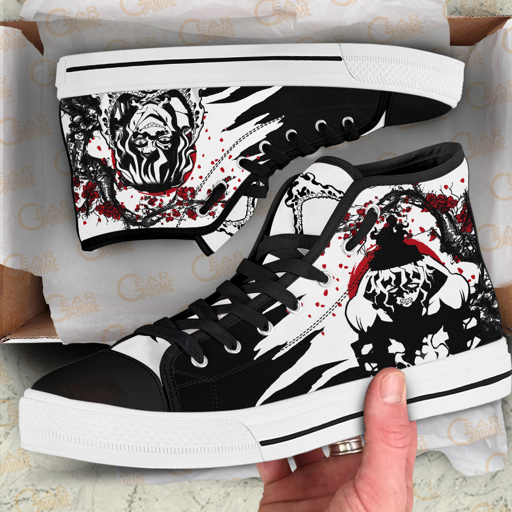 Gyutaro High Top Shoes Custom Japan Style Demon Slayer Anime Sneakers