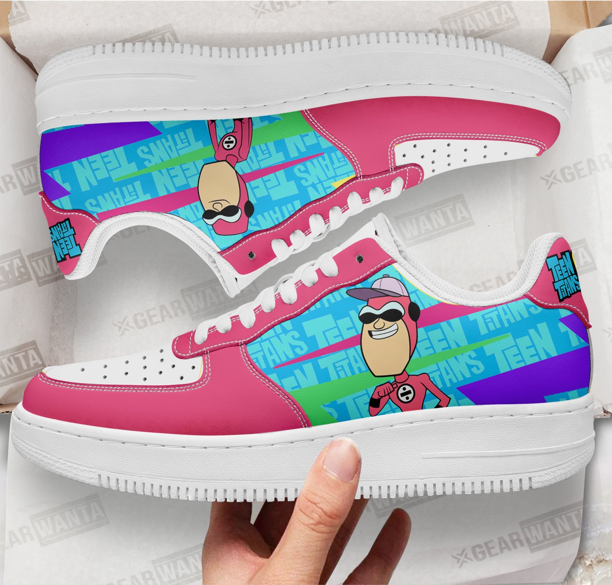 H.I.V.E. Five Air Sneakers Custom Teen Titan Go Cartoon Shoes