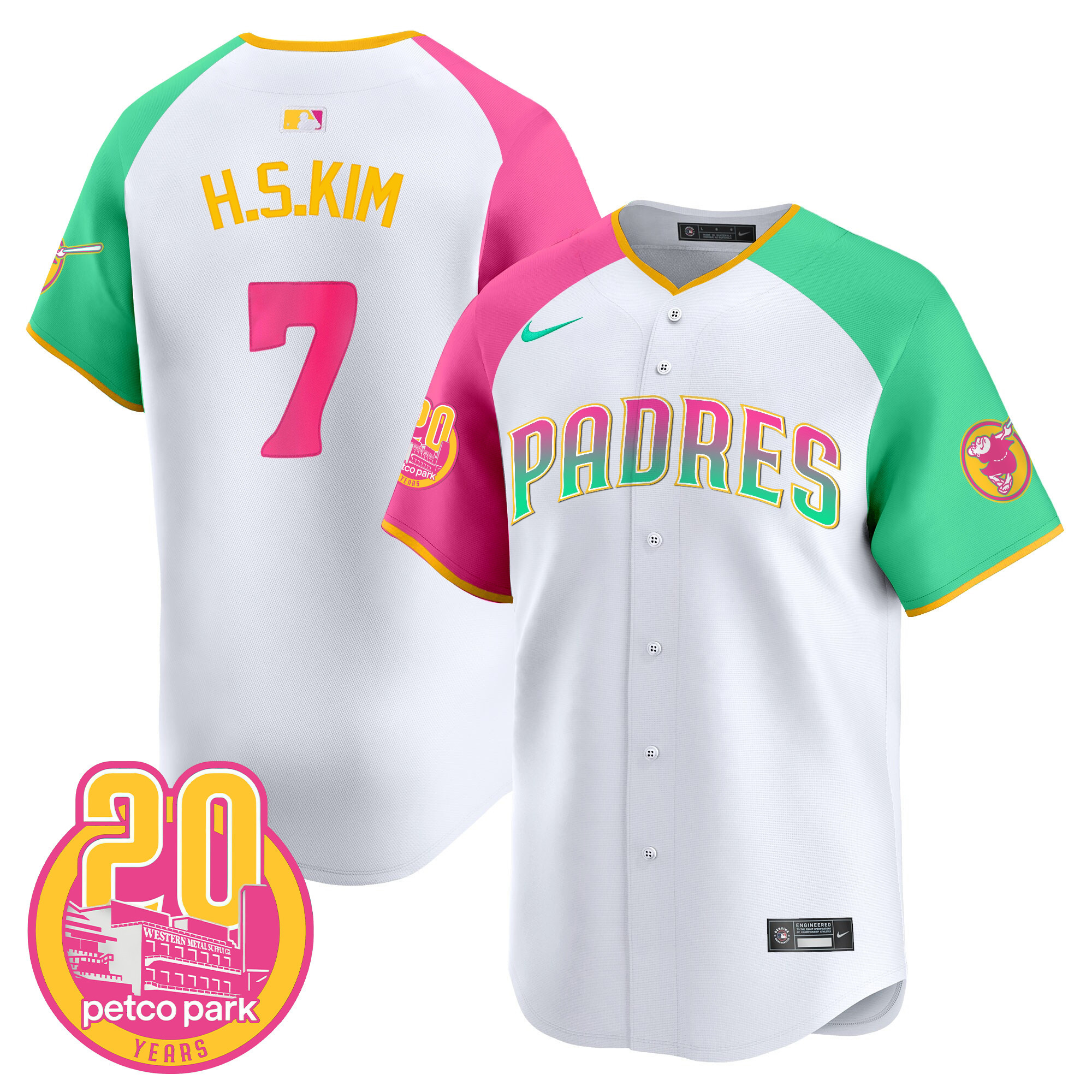 Ha-Seong Kim Men's San Diego Padres 2024 San Diego City Style Vapor Premier Limited Alternate Jersey - All Stitched