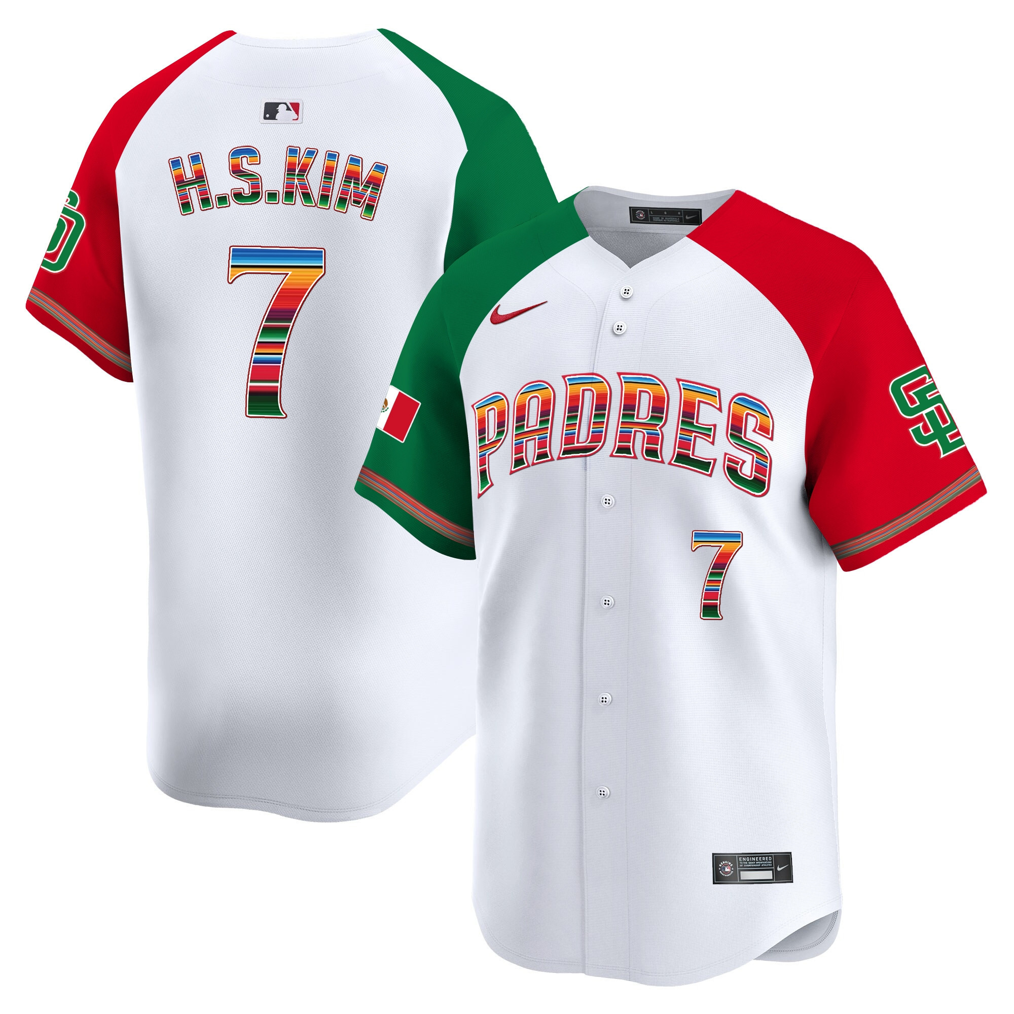 Ha-Seong Kim Men's San Diego Padres Mexico Premier Limited Alternate Jersey - All Stitched