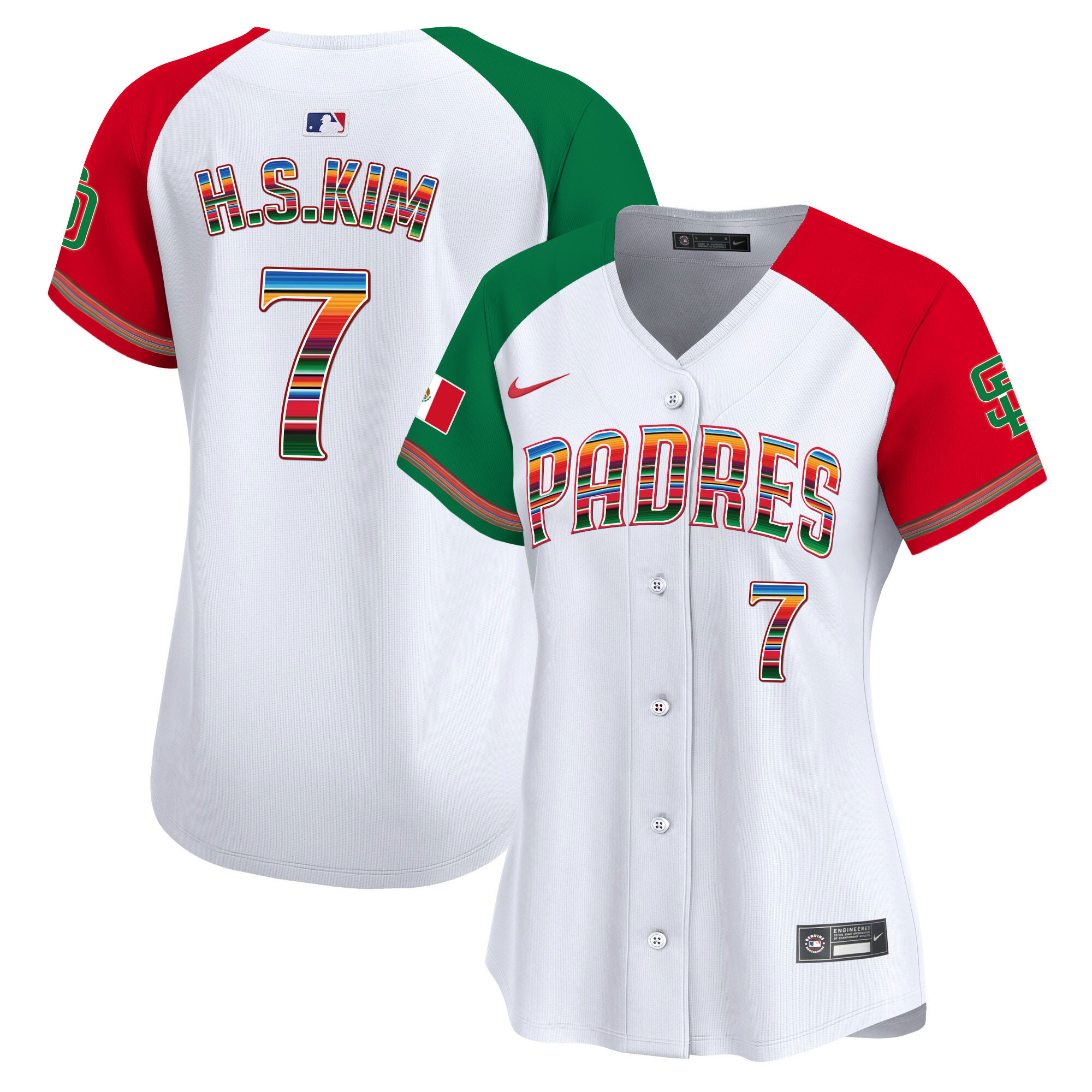 Ha-Seong Kim Women's San Diego Padres Mexico Premier Limited Alternate Jersey - All Stitched