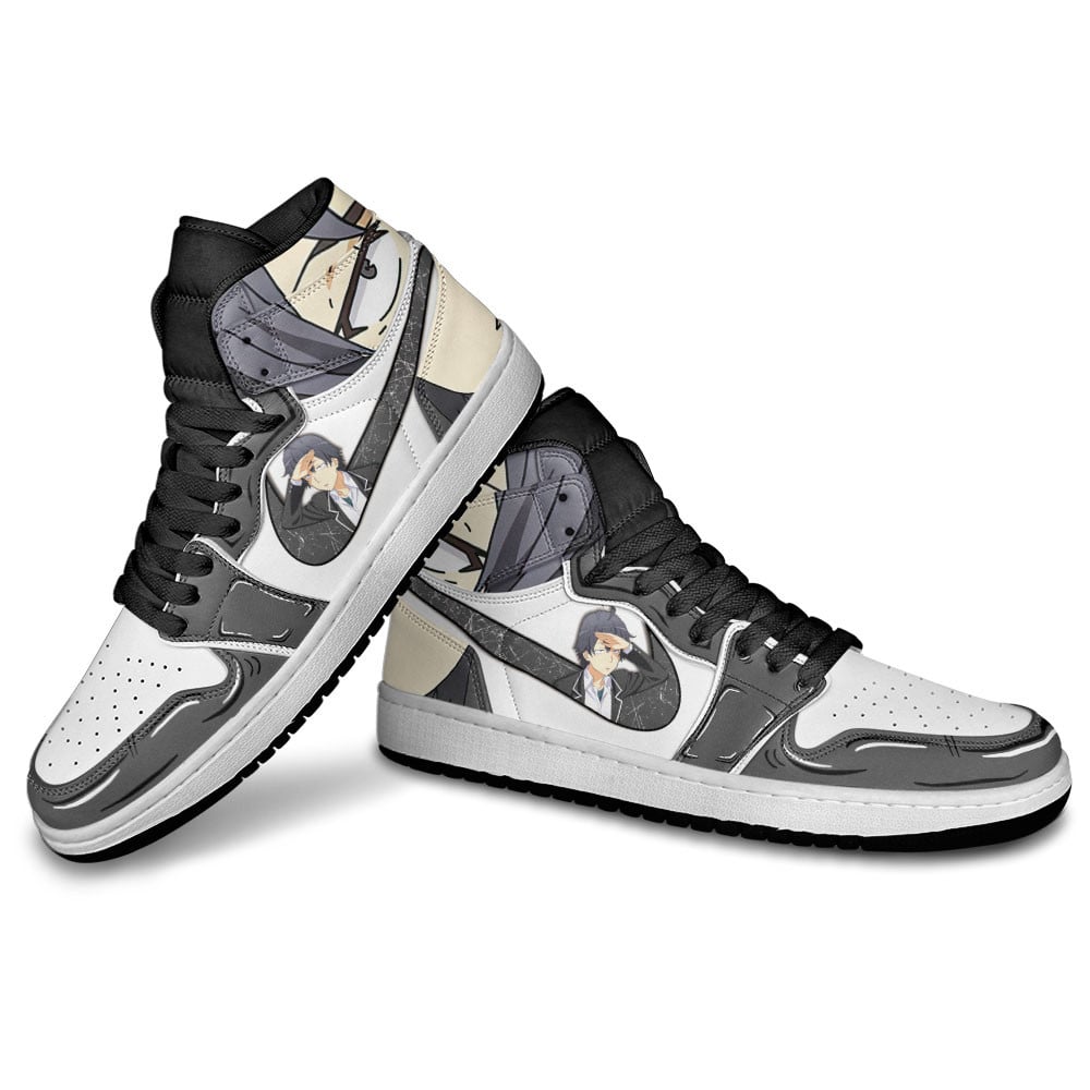 Hachiman Hikigaya JD1s Sneakers OreGairu Anime Shoes, Air Jordan Hightop