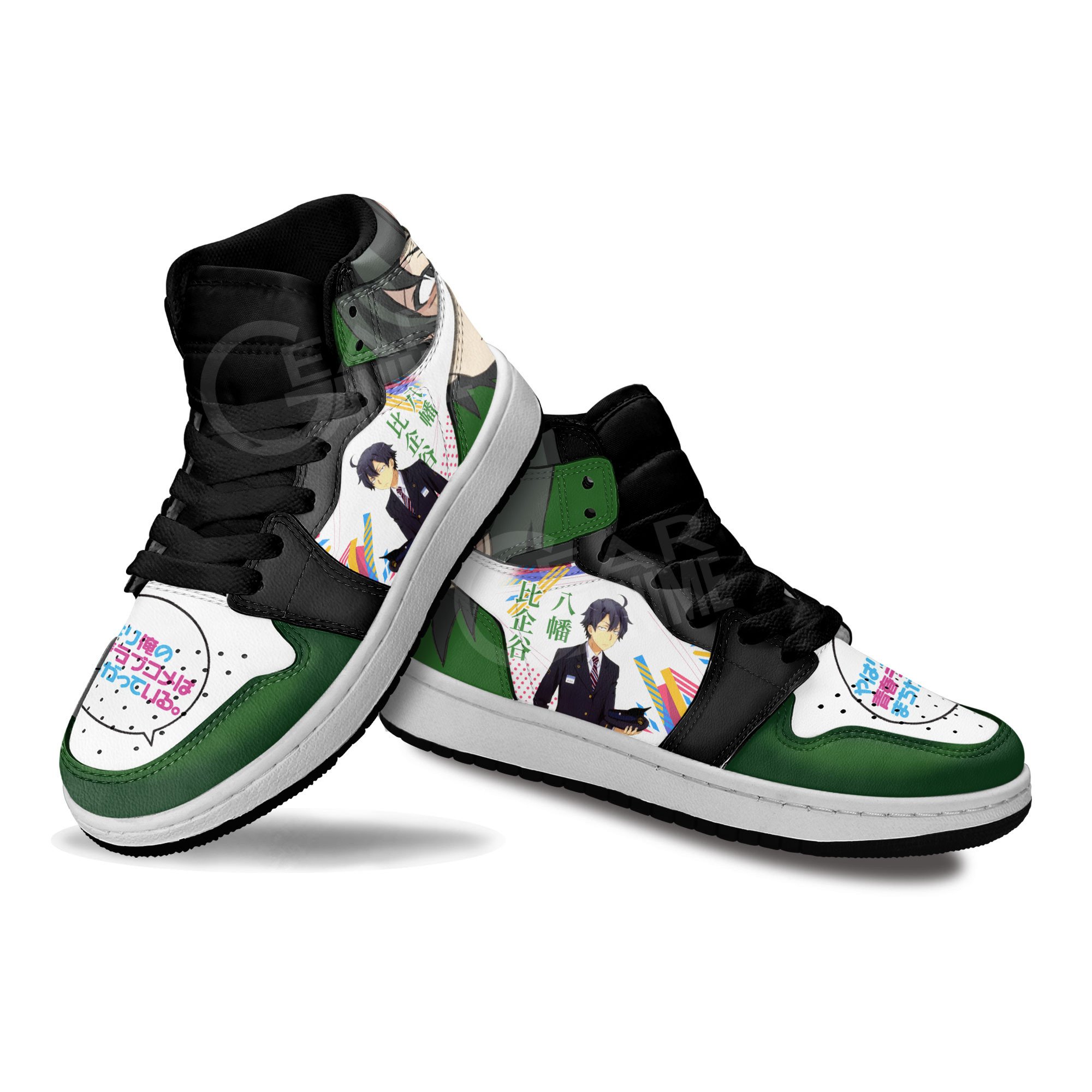 Hachiman Hikigaya Kids Sneakers OreGairu Anime Kids Shoes