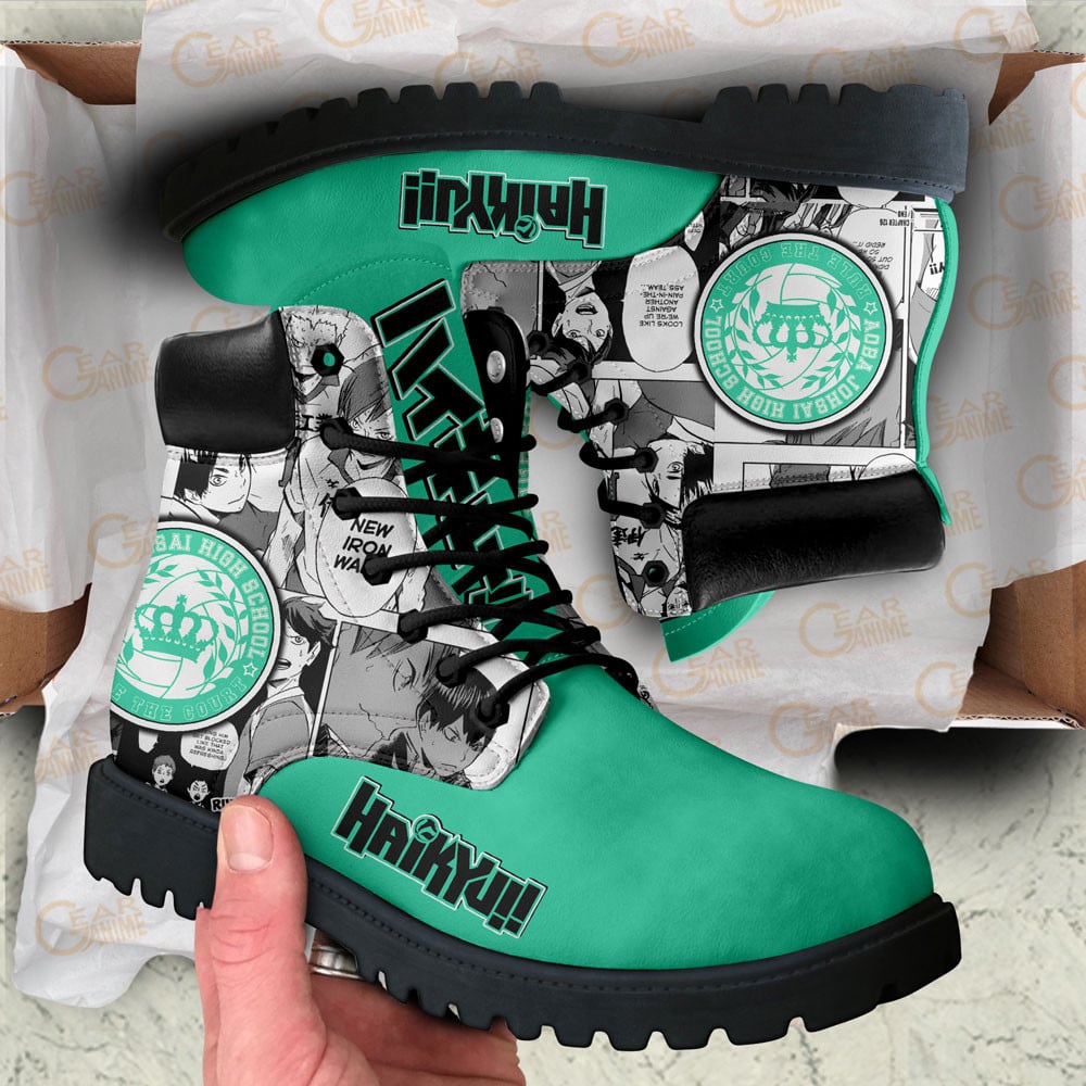 Haikyuu Aoba Johsai Boots Custom Manga Anime Shoes