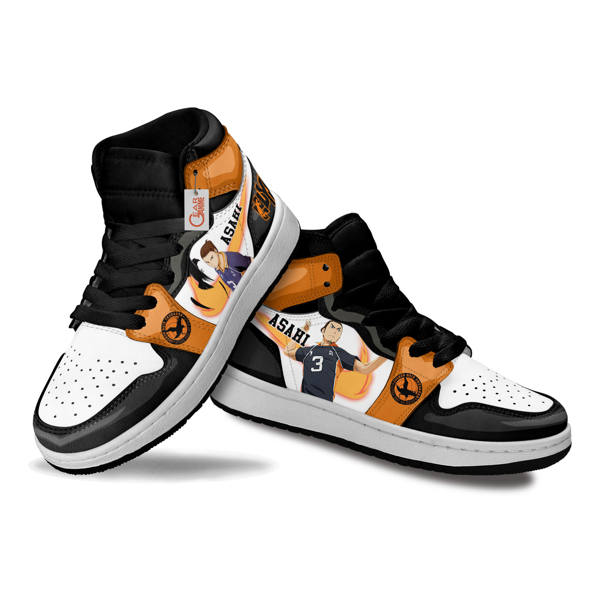 Haikyuu Asahi Azumane Anime Custom Kids Sneakers