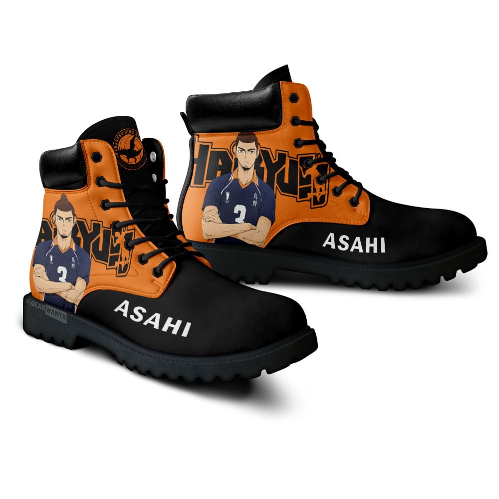 Haikyuu Asahi Azumane Boots Anime Custom Shoes
