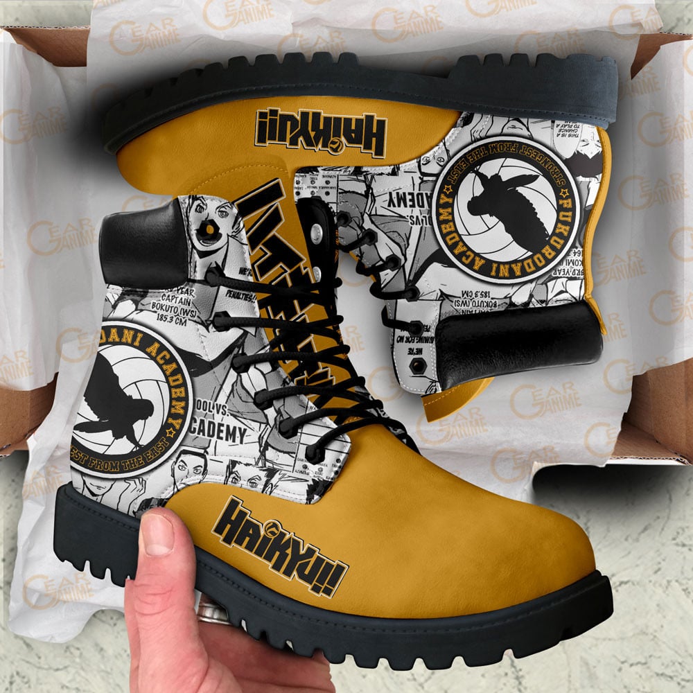 Haikyuu Fukurodani Boots Custom Manga Anime Shoes