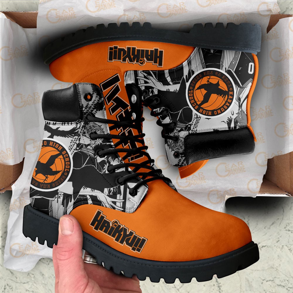 Haikyuu Karasuno Boots Custom Manga Anime Shoes