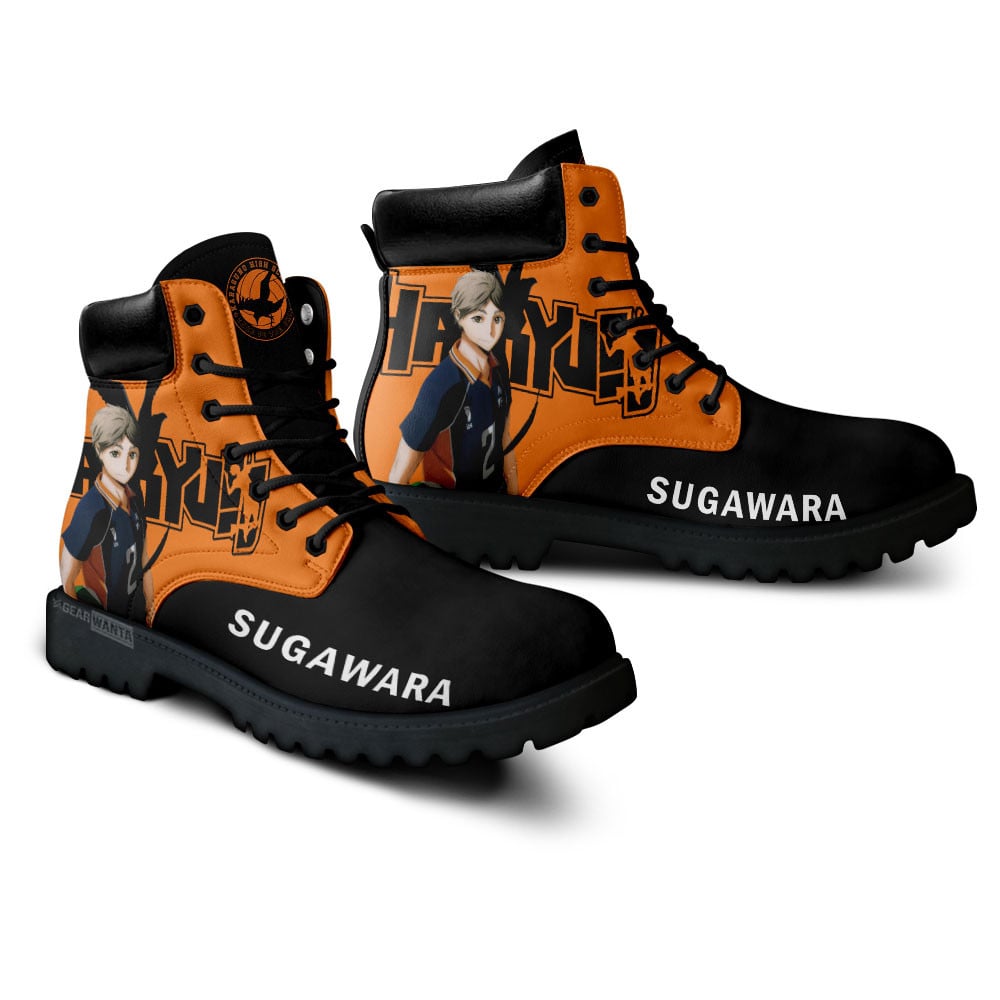 Haikyuu Koshi Sugawara Boots Anime Custom Shoes