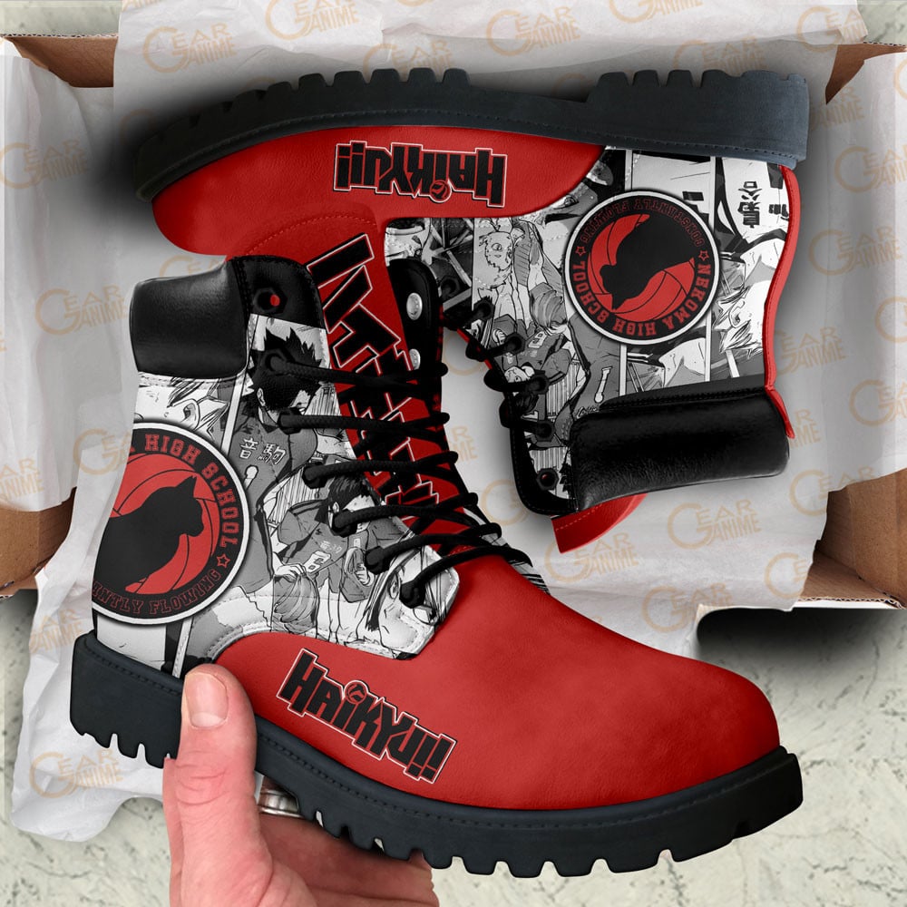 Haikyuu Nekoma Boots Custom Manga Anime Shoes