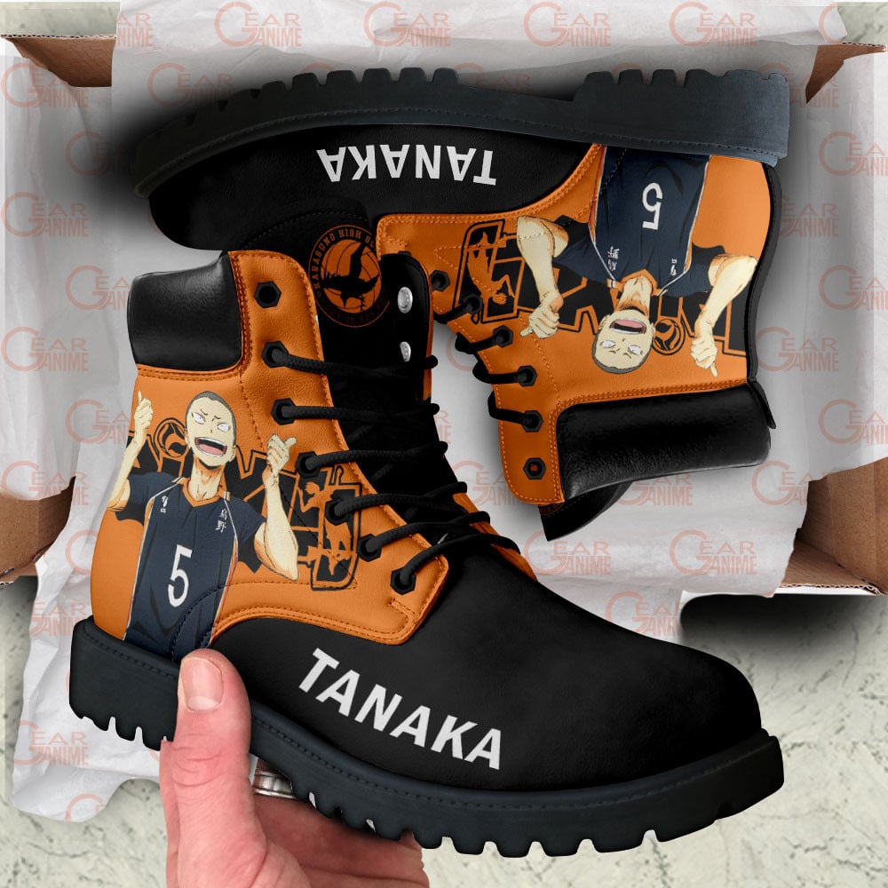 Haikyuu Ryunosuke Tanaka Boots Anime Custom Shoes