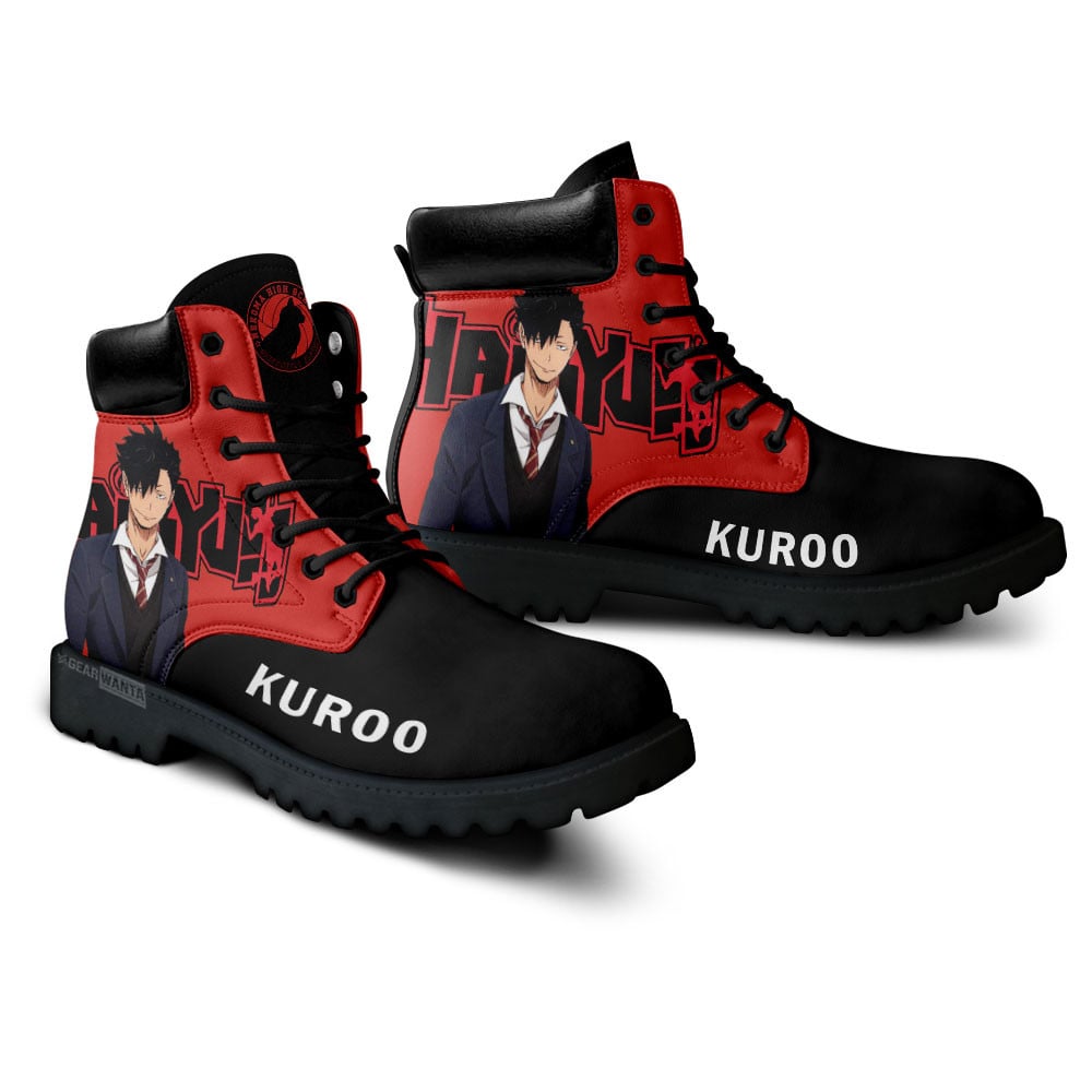 Haikyuu Tetsuro Kuroo Boots Anime Custom Shoes Great Gift For Fans