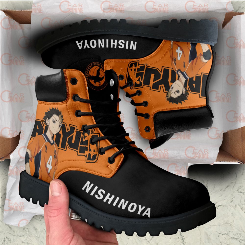 Haikyuu Yu Nishinoya Boots Anime Custom Shoes