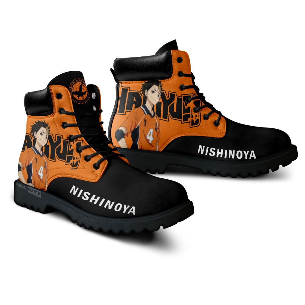 Haikyuu Yu Nishinoya Boots Anime Custom Shoes