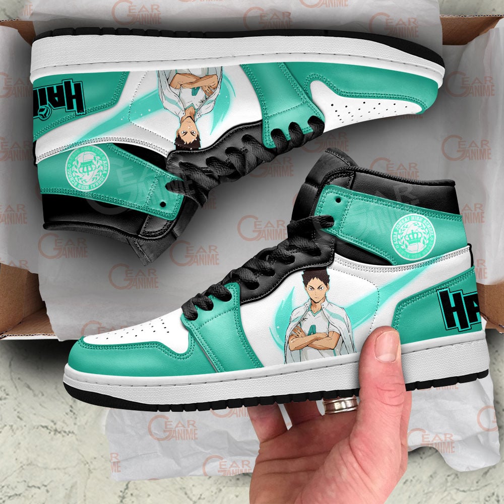 Hajime Iwaizumi JD1s Sneakers Haikyuu Anime Shoes, Air Jordan Hightop