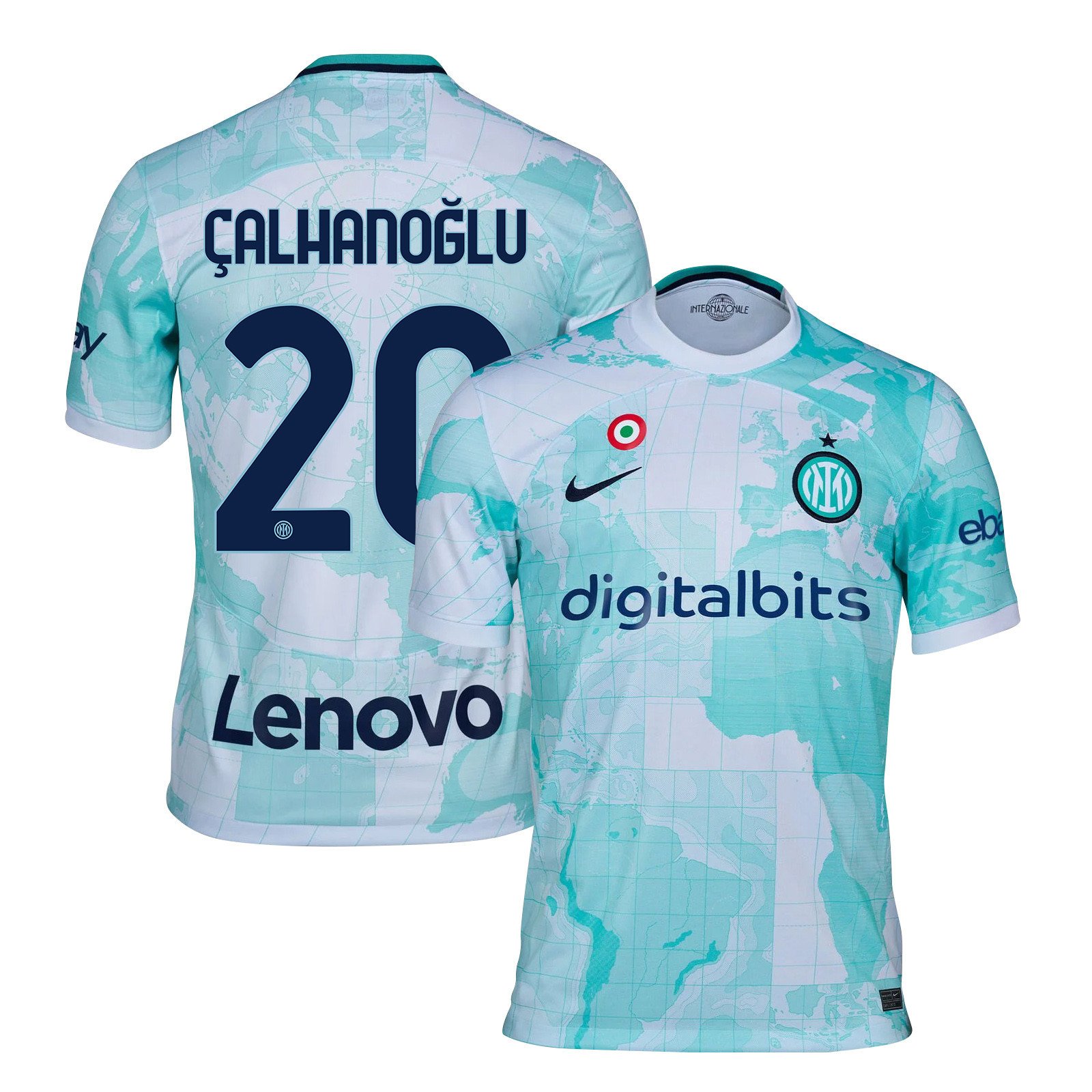Hakan Çalhano?lu 20 Inter Milan 2022/23 Away Men Jersey – Light Green