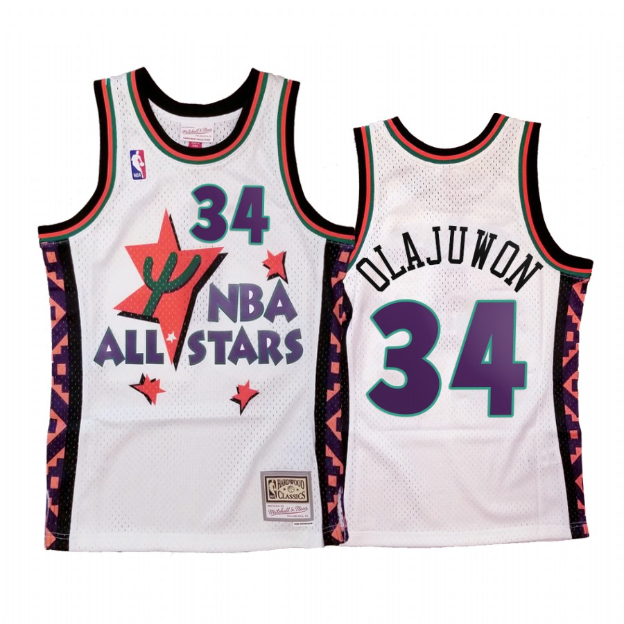 Hakeem Olajuwon #34 1995 All-Stars White Western Conference Jersey