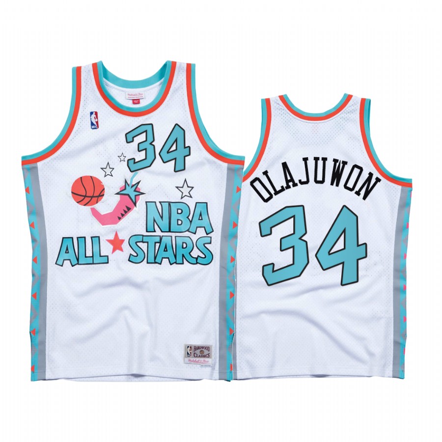 Hakeem Olajuwon #34 1996 All-Stars White Western Conference Jersey