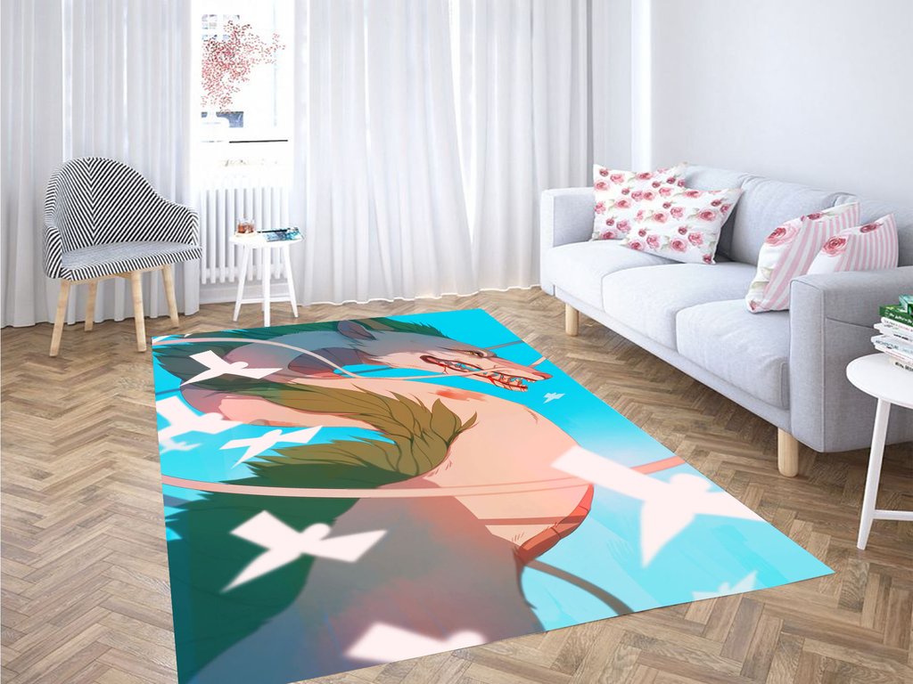 Haku Spirited Away Living Room Modern Carpet Rectangle Rug